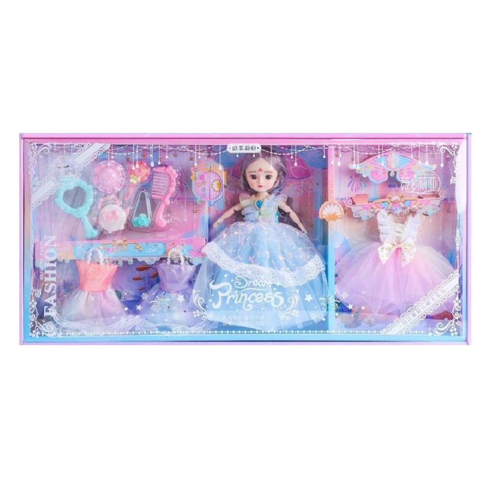 Princess Doll Dress-Up Set with Accessories